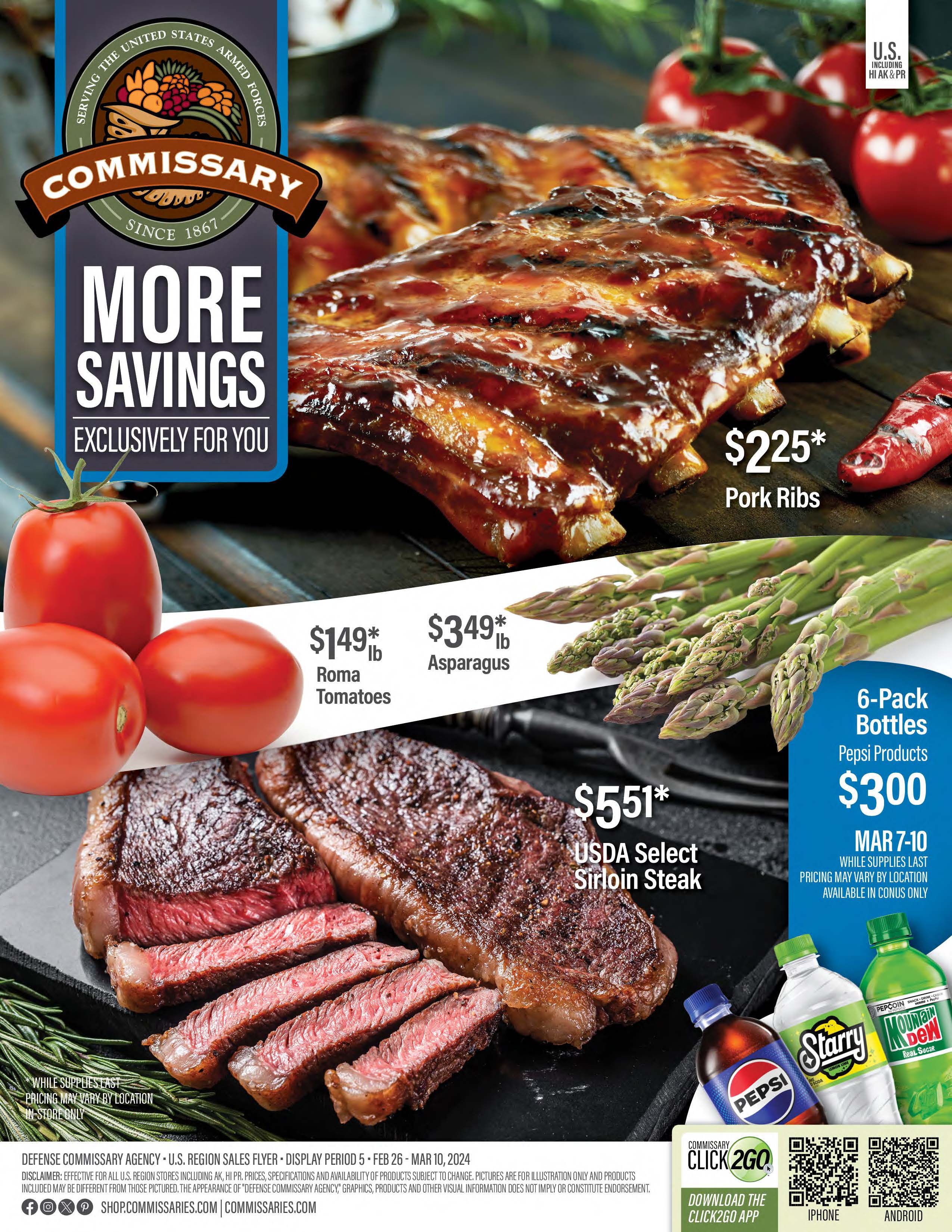Commissary Sales Flyer Feb 26-March 10